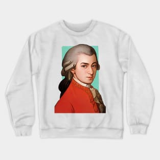 Austrian Composer Wolfgang Amadeus Mozart illustration Crewneck Sweatshirt